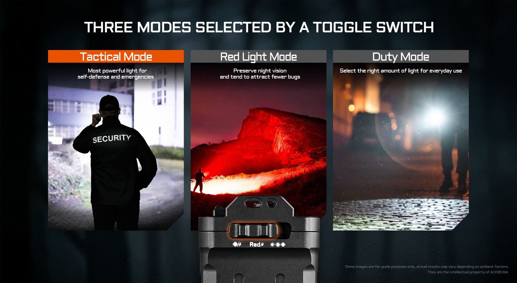 “Acebeam X30 high-power dual-source search light – Long-range professional LED flashlight”