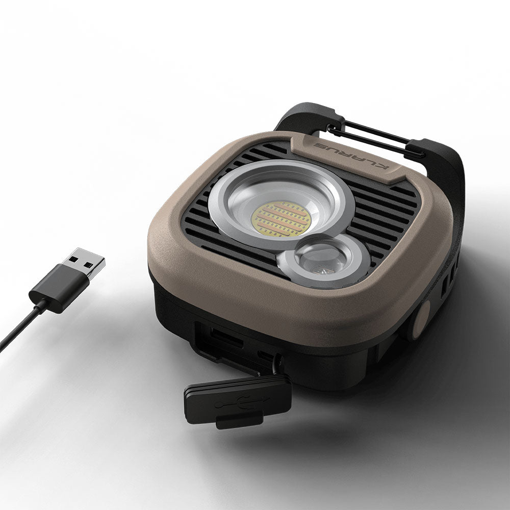 “Klarus WL3 1500 lumens LED work light – Rechargeable portable work light with selectable options”