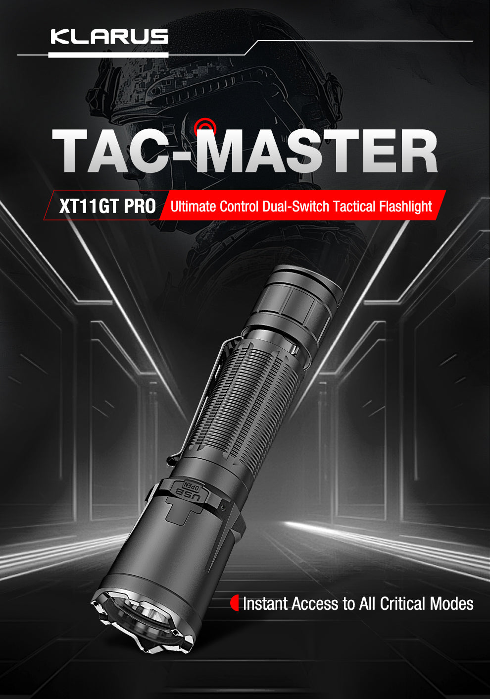 Klarus XT11GT Pro v3.0 Tactical Flashlight