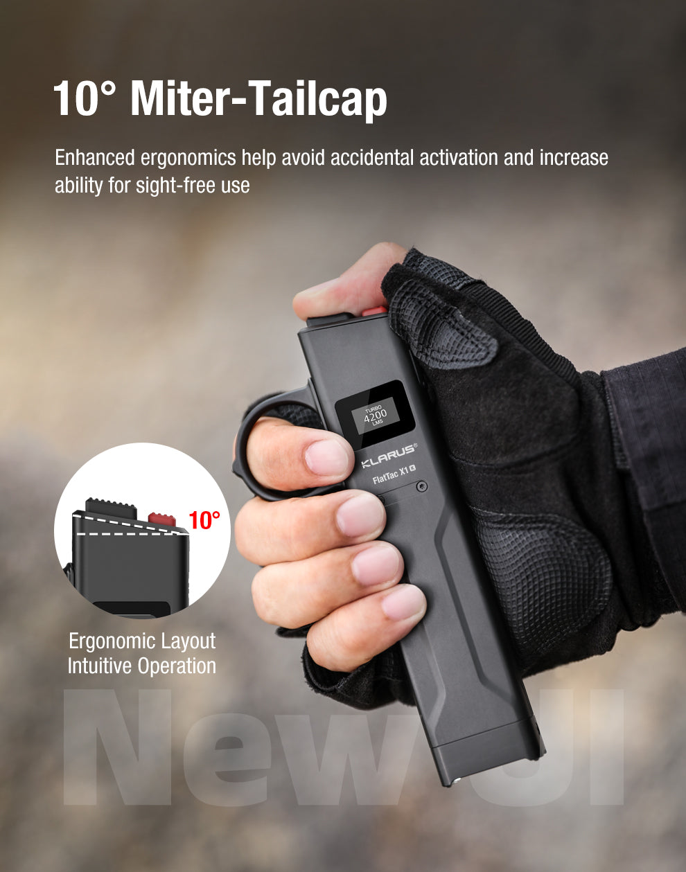 Klarus FlatTac X1 Ultra Slim EDC Flashlight - Options