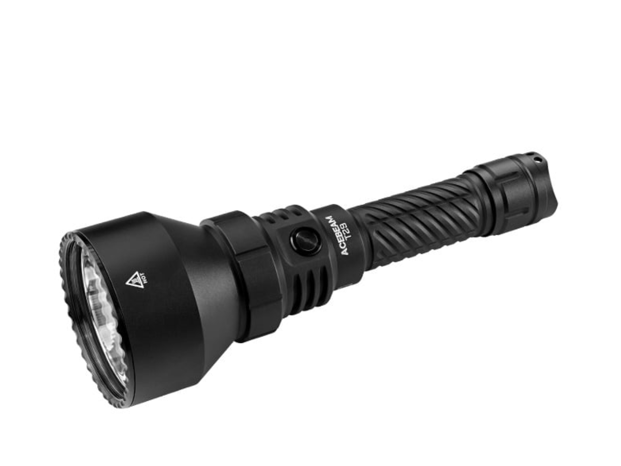 “Acebeam T29 long-range hunting flashlight – High-throw LED for outdoor and night hunting”