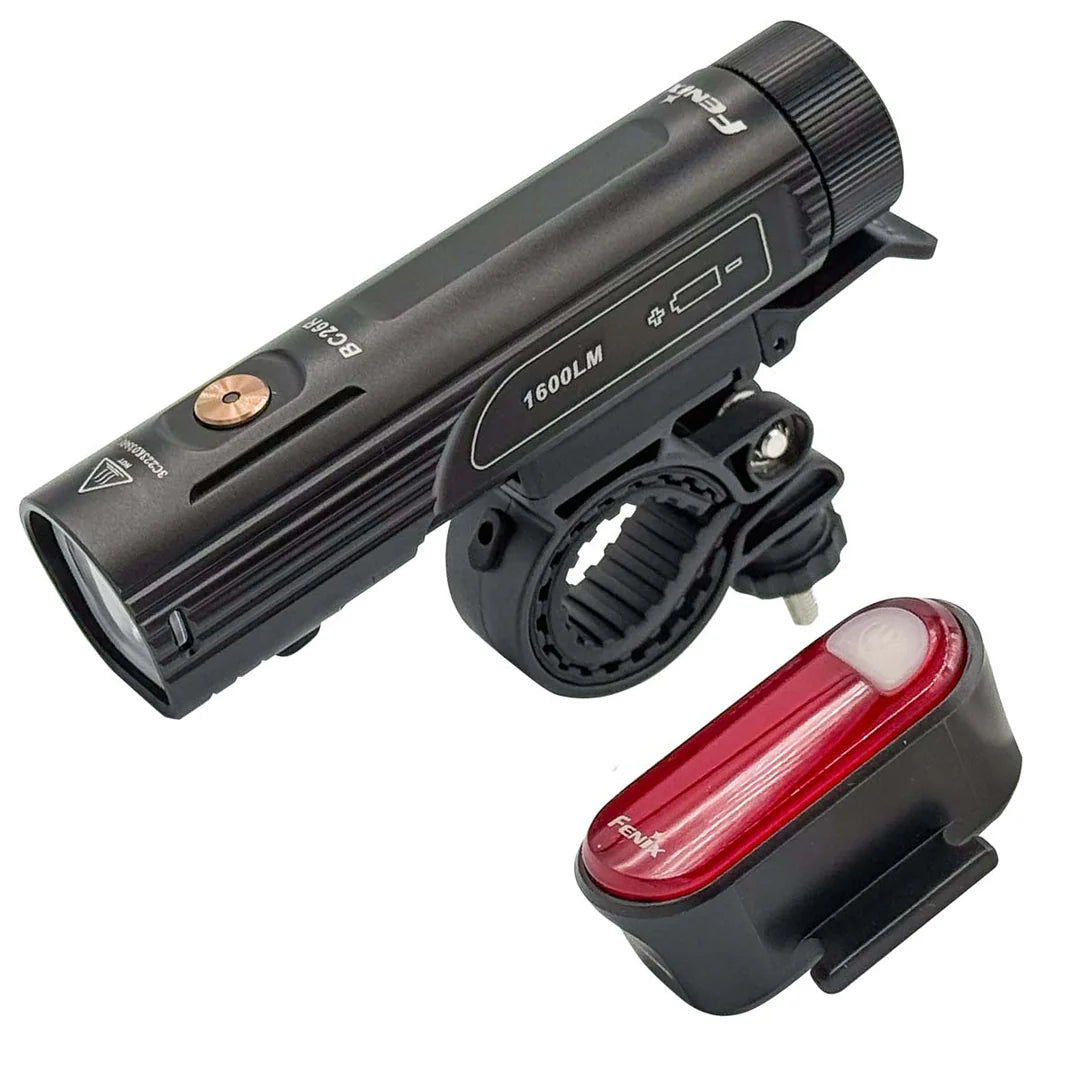 Fenix BC26R Ultra Bright Rechargeable Bicycle Light + BC05R V2.0 COMBO PACK