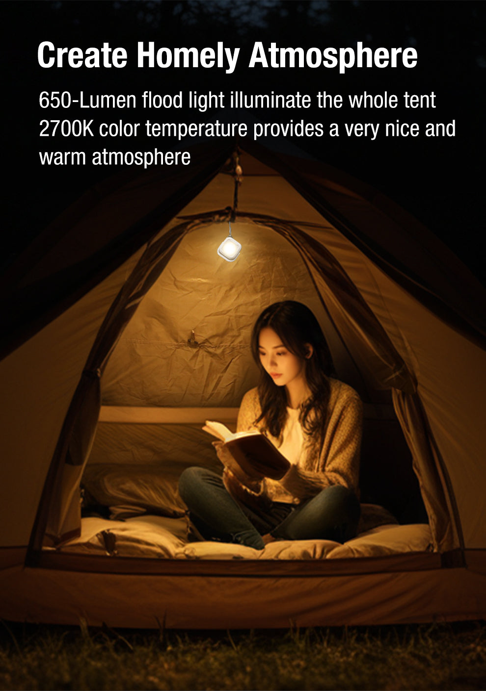 “Klarus CL5 multifunctional mini camping lantern – Compact rechargeable outdoor lantern with options”