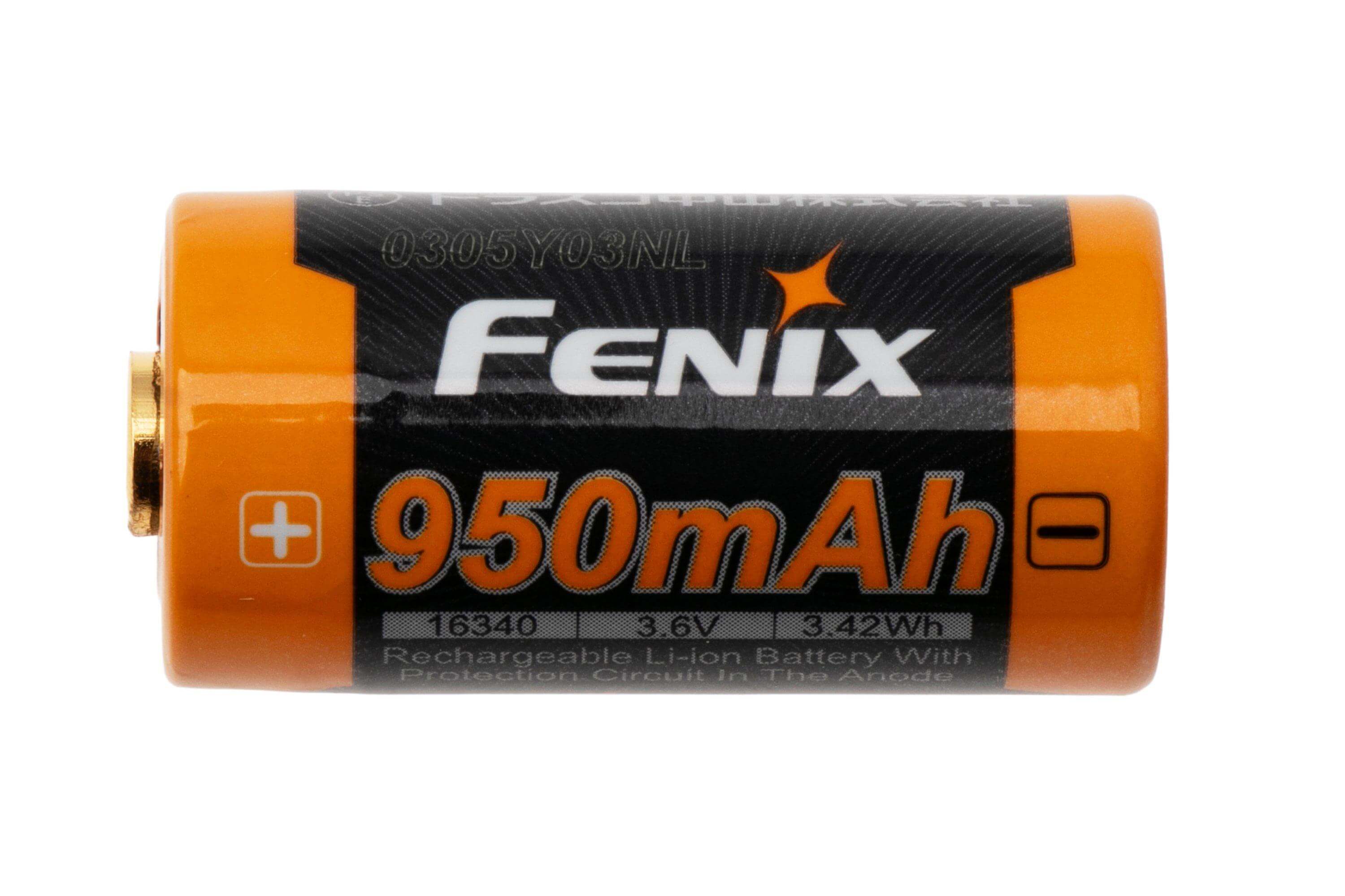 Fenix ARB-L16 950P USB Rechargeable Li-IoN 16340 Battery