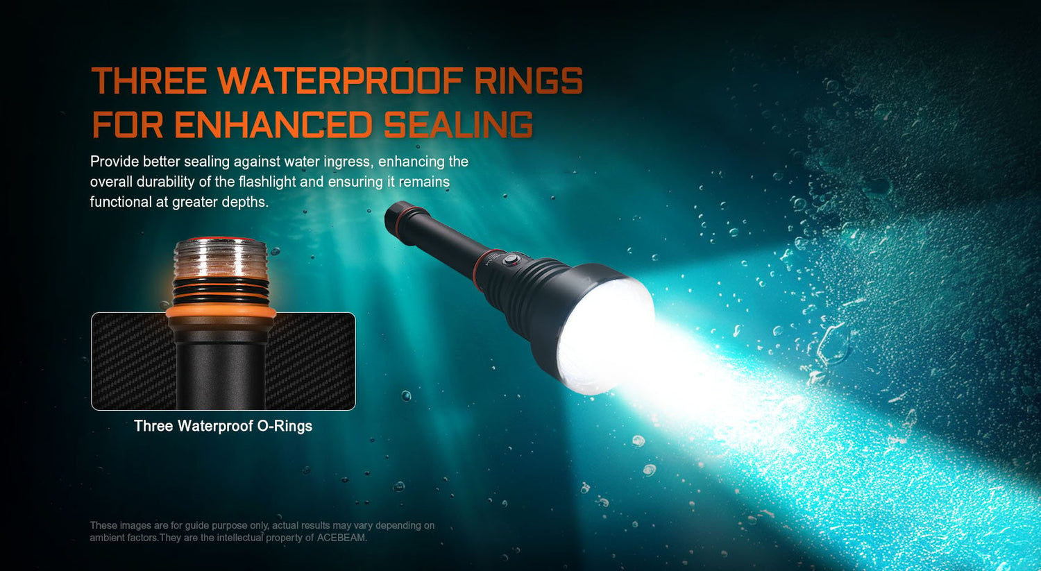 Acebeam D30 Diving Flashlight Flashlight Acebeam