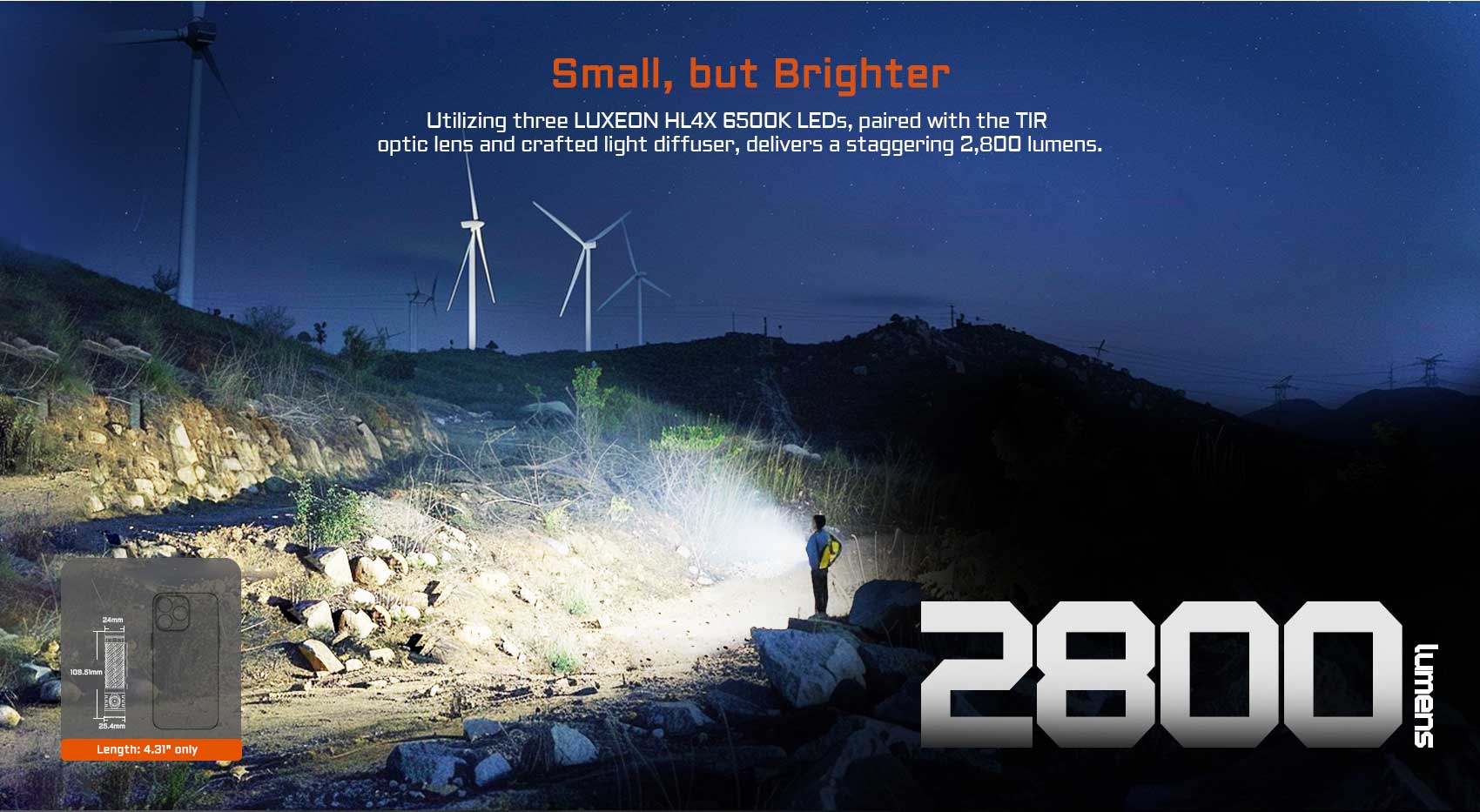 Acebeam EC20 Multi-light Source EDC Flashlight - Blue ***Will ship around November 25th*** Flashlight Acebeam