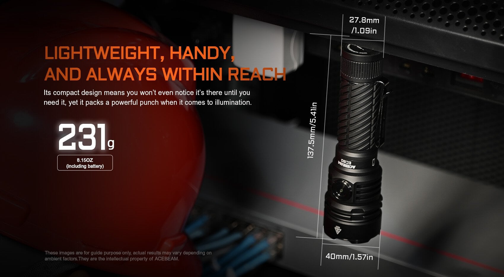 Acebeam EC90 Long Range EDC Flashlight Flashlight Acebeam