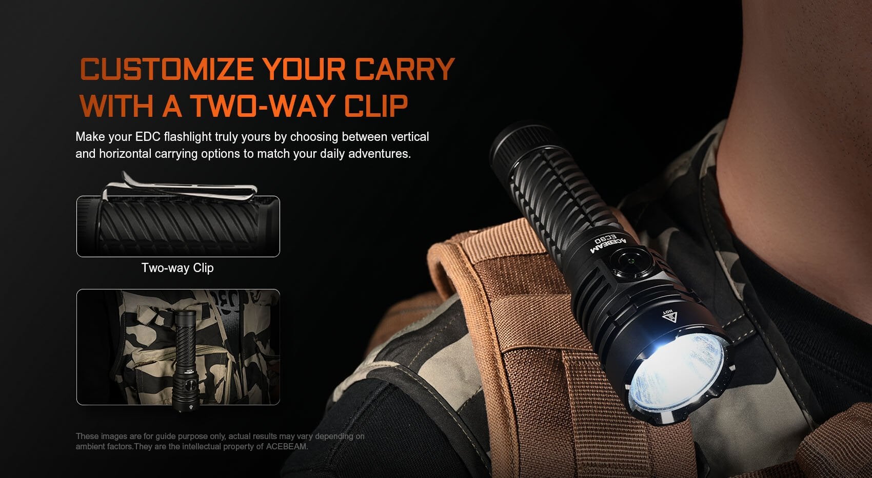Acebeam EC90 Long Range EDC Flashlight Flashlight Acebeam
