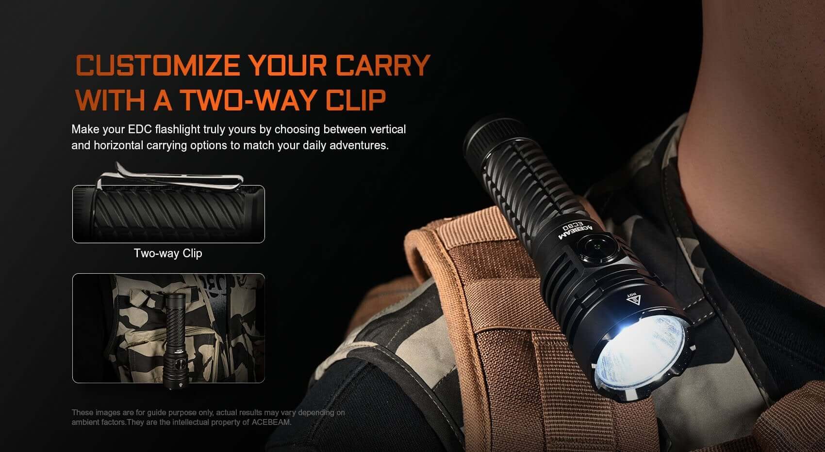 Acebeam EC90 Long Range EDC Flashlight