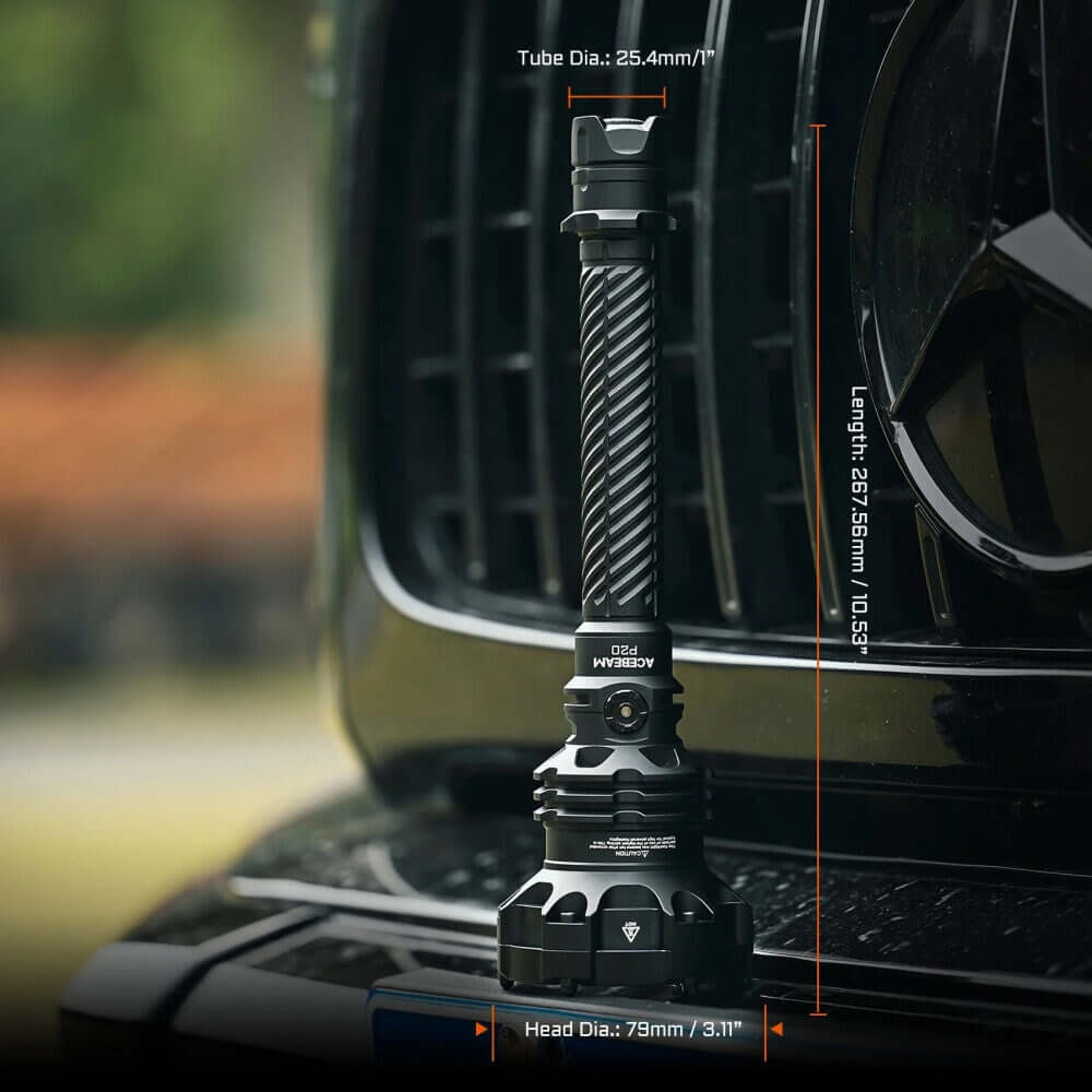 Acebeam P20 Professional Long Distance Flashlight 5500 Lumens - Options