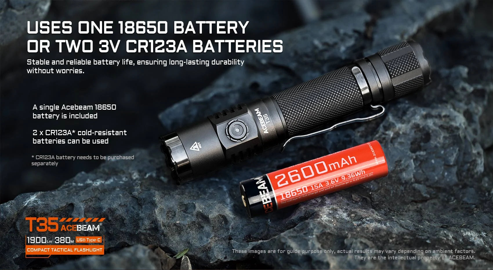 Acebeam T35 Compact Tactical Flashlight Flashlight Acebeam