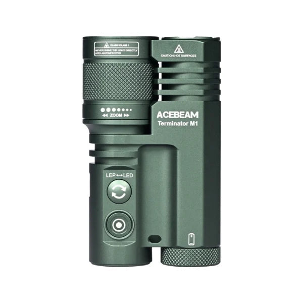 Acebeam Terminator M1 Dual Head LEP/LED Flashlight (Limited Edition) - OD Green ***Will ship around November 25th*** Flashlight Acebeam