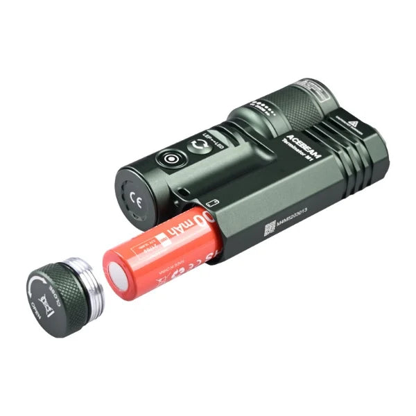 Acebeam Terminator M1 Dual Head LEP/LED Flashlight (Limited Edition) - OD Green ***Will ship around November 25th*** Flashlight Acebeam