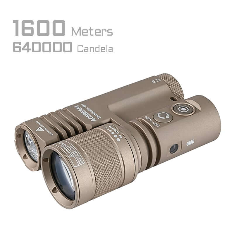 Acebeam Terminator M1 Dual Head LEP/LED Flashlight (Limited Edition) - Option