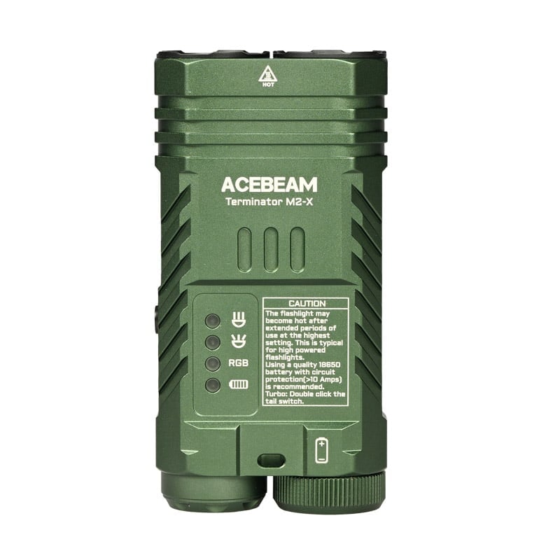 Acebeam Terminator M2-X Dual Head LEP/LED Flashlight Flashlight Acebeam