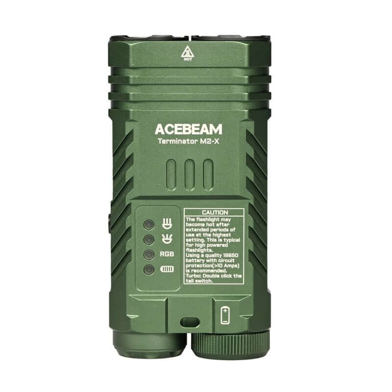Acebeam Terminator M2-X Dual Head LEP/LED Flashlight