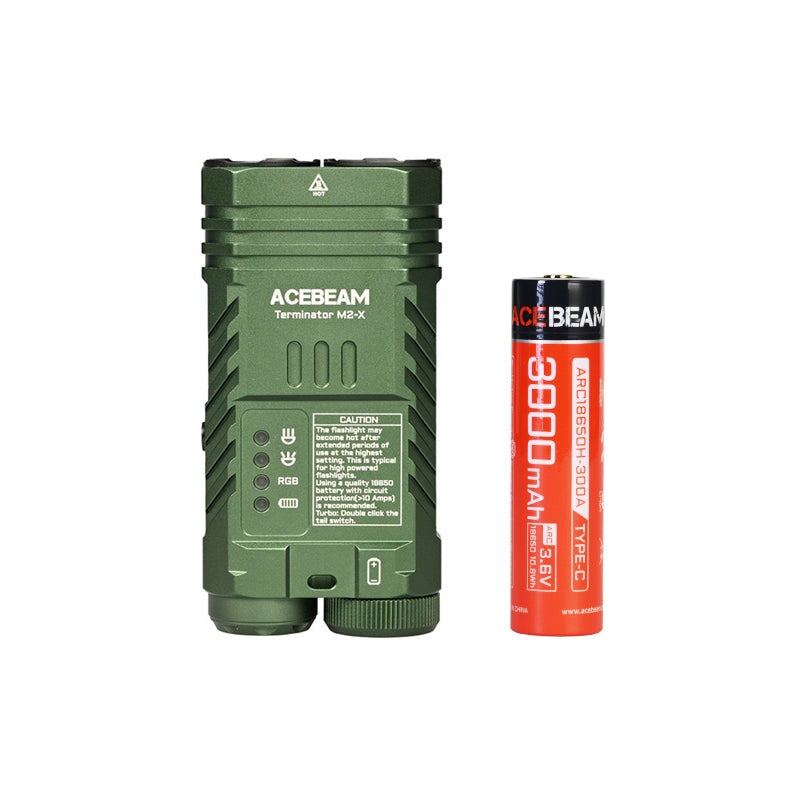 Acebeam Terminator M2-X Dual Head LEP/LED Flashlight ***Will ship around April 23rd*** Flashlight Acebeam