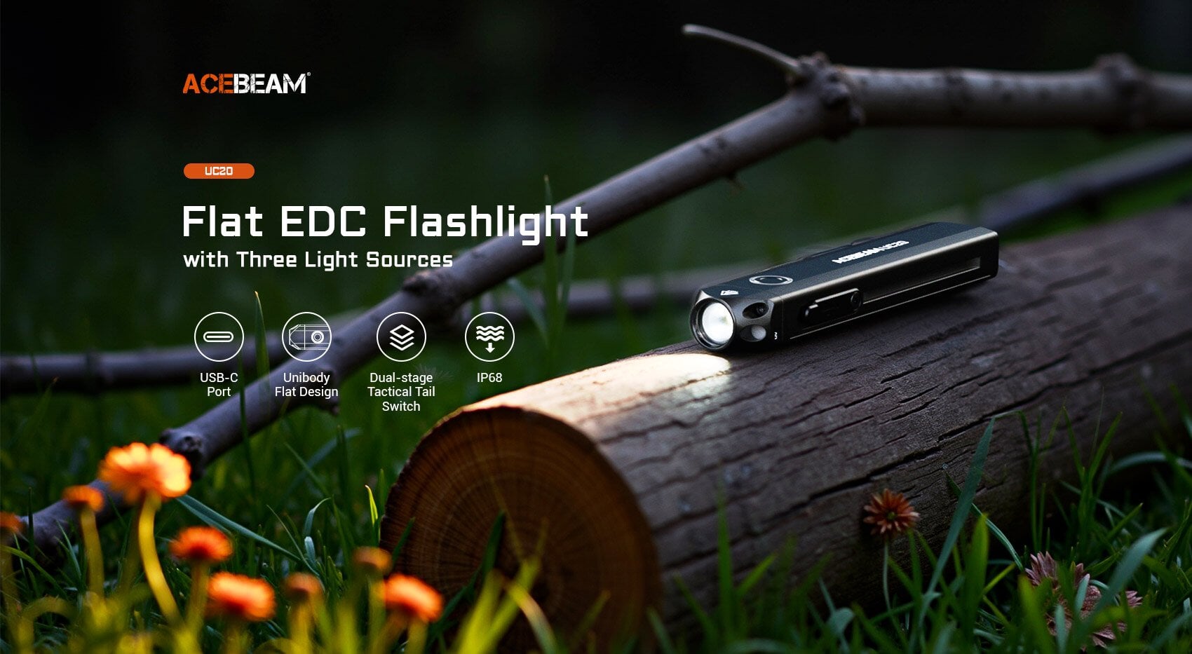 Acebeam UC20 Mini EDC Flashlight Flashlight Acebeam