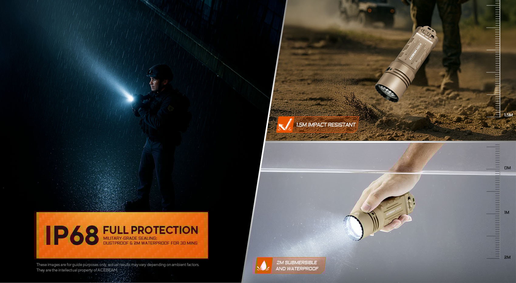 Acebeam X20-R High Output Searchlight with Three Modes Flashlight Acebeam