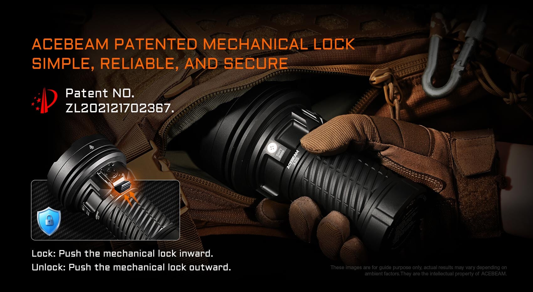 Acebeam X25 Powerful Flashlight - 22000 Lumens Flashlight Acebeam