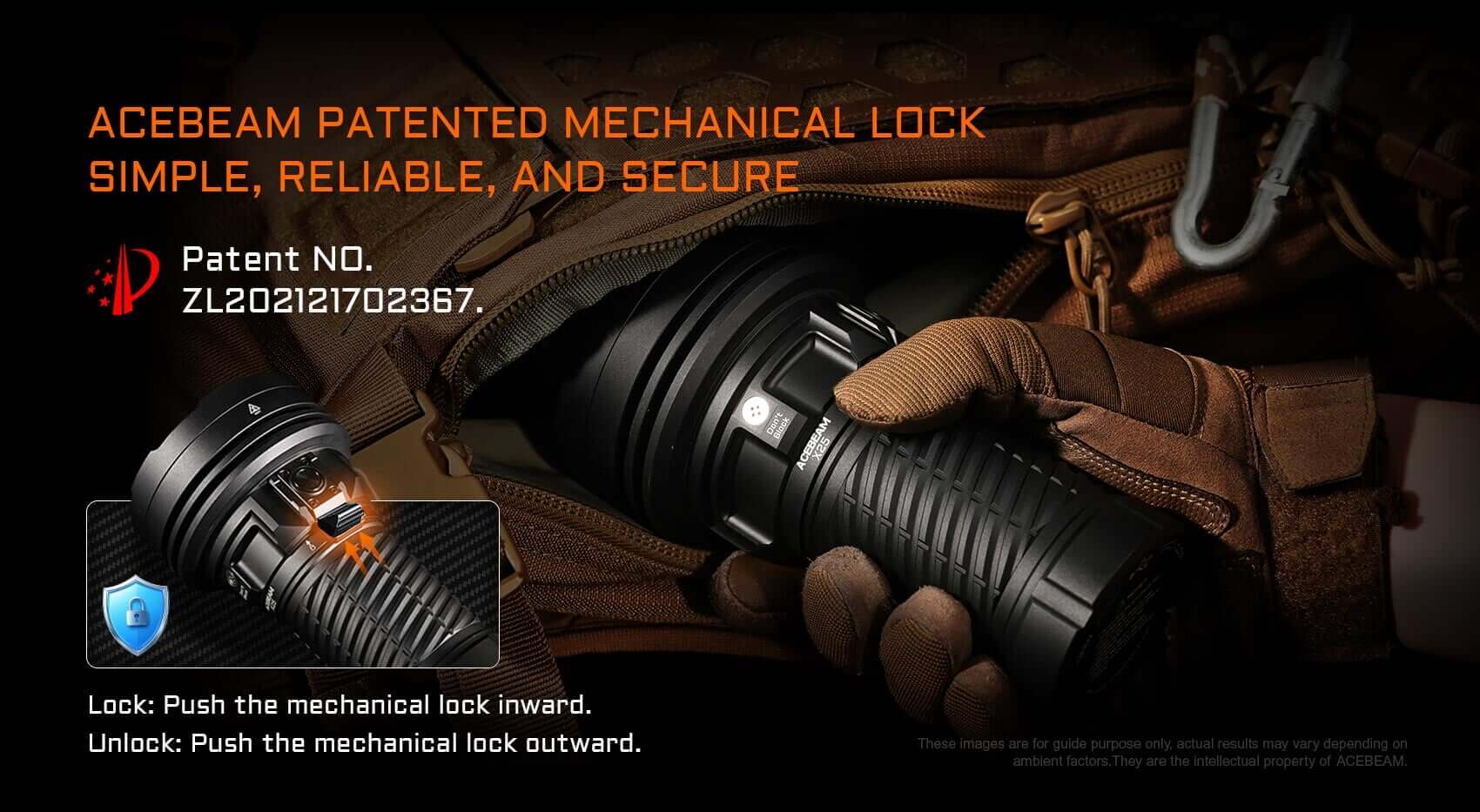 Acebeam X25 Powerful Flashlight - 22000 Lumens