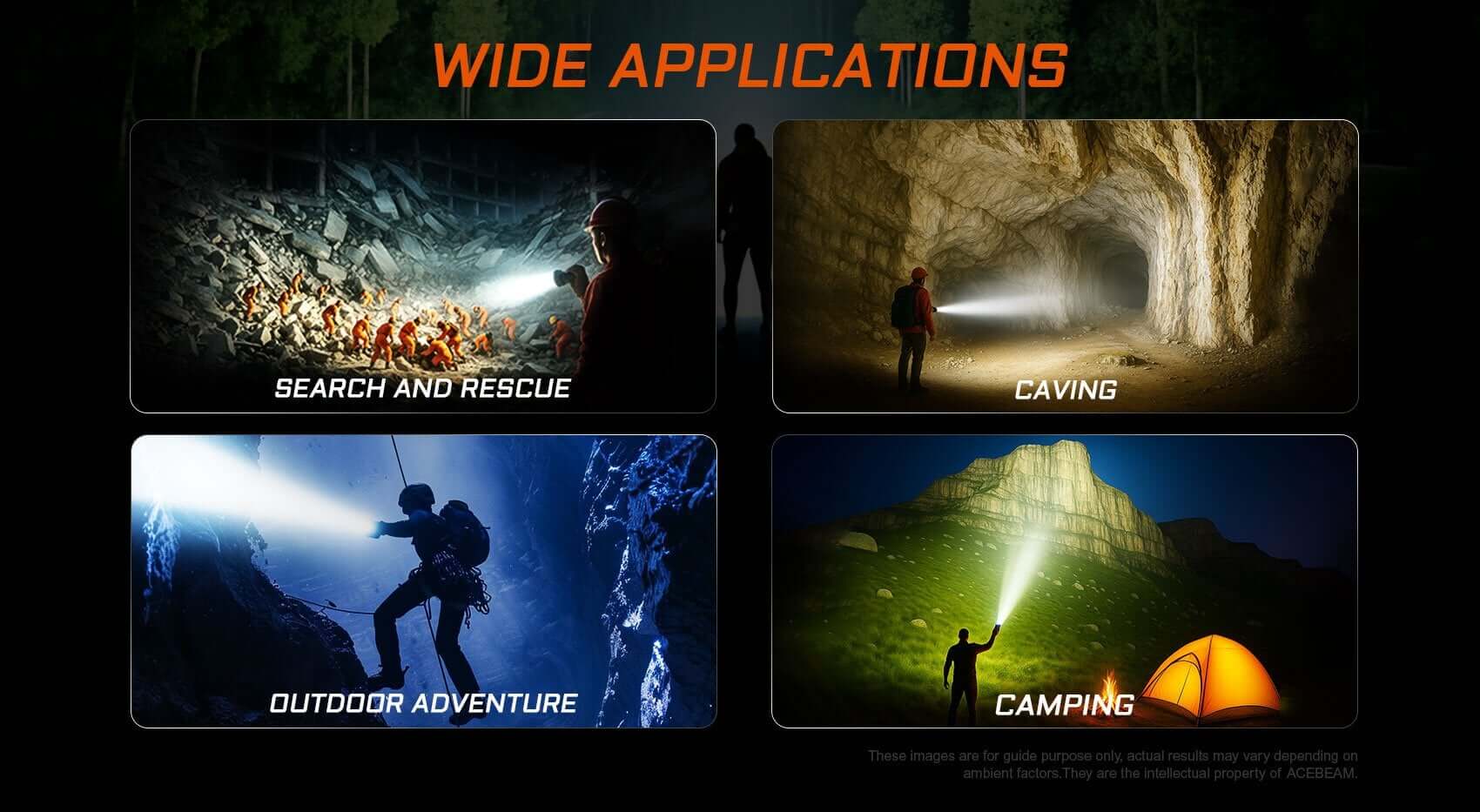 Acebeam X25 Powerful Flashlight - 22000 Lumens