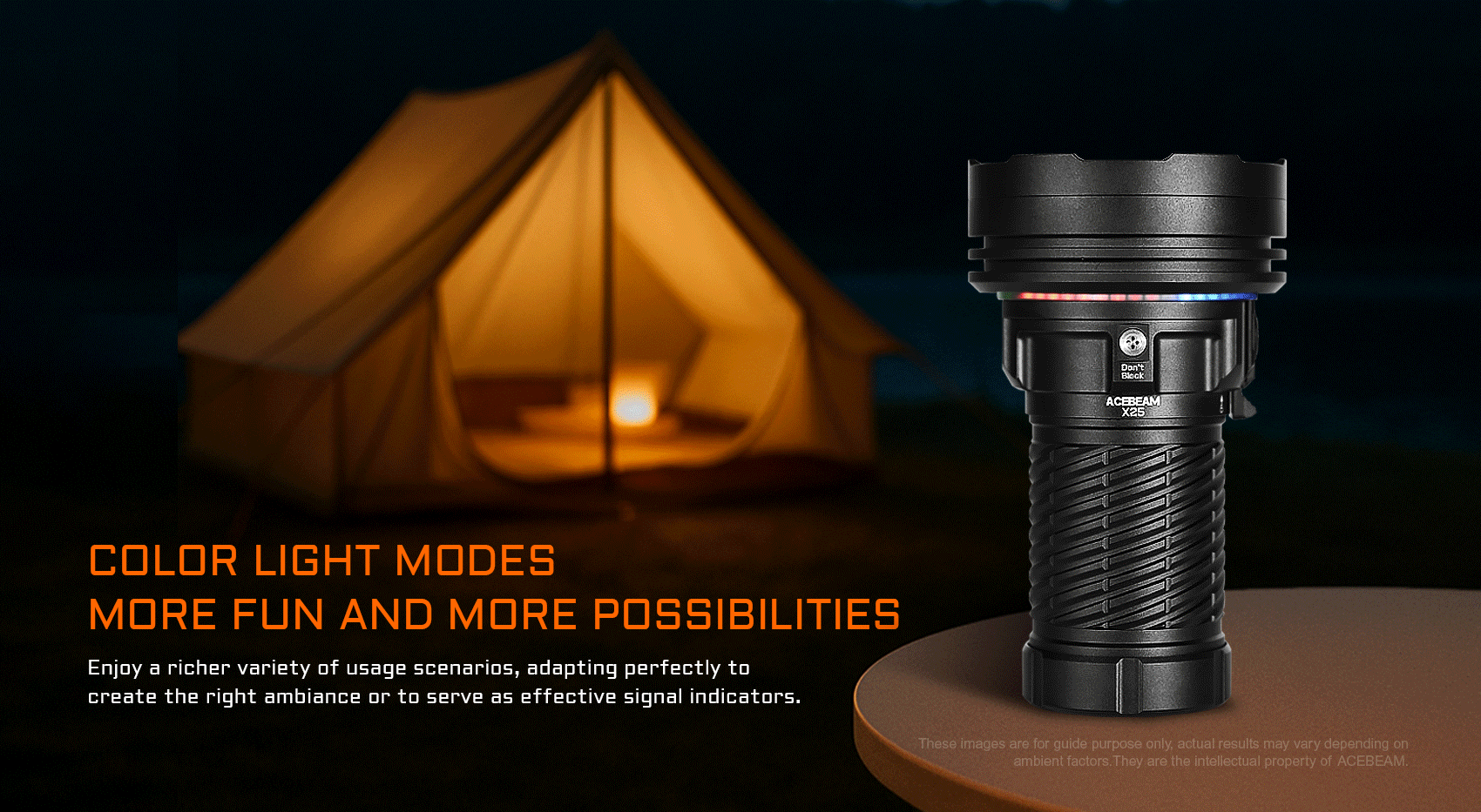 Acebeam X25 Powerful Flashlight - 22000 Lumens Flashlight Acebeam