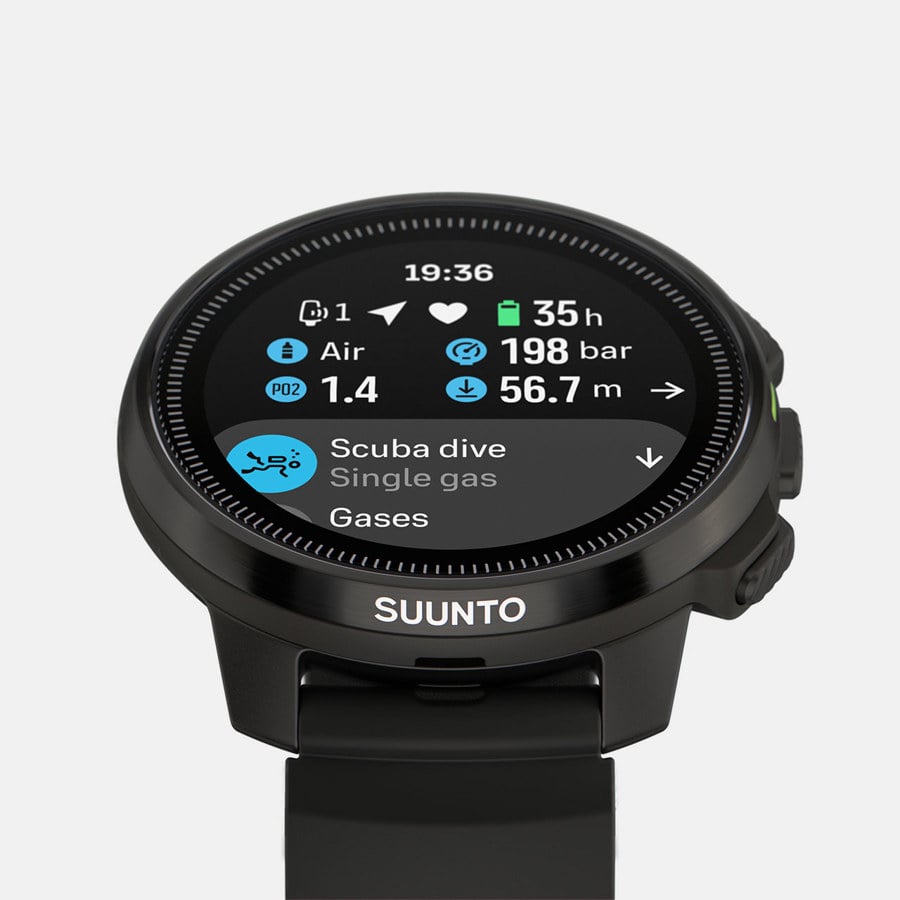 Suunto Ocean Steel Sports Watch with GPS, dive mode, and stainless steel case for outdoor and fitness tracking