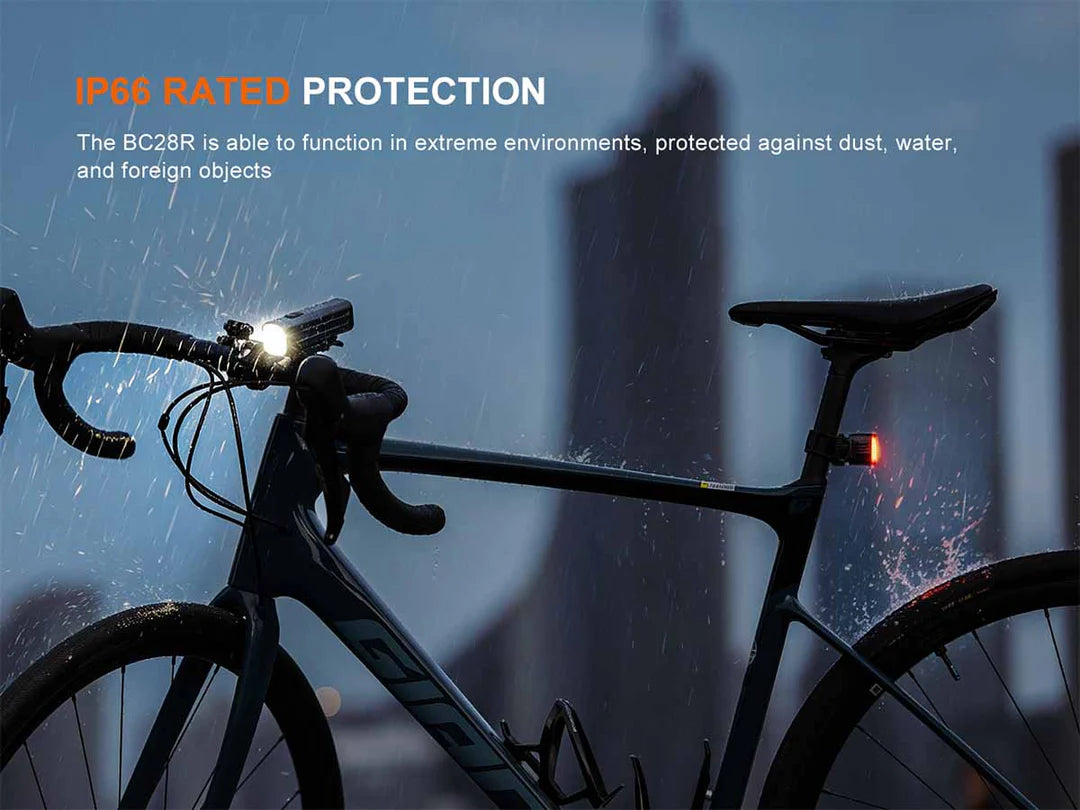 Fenix BC28R – Rechargeable Bike Light & Taillight Set with Wireless Link