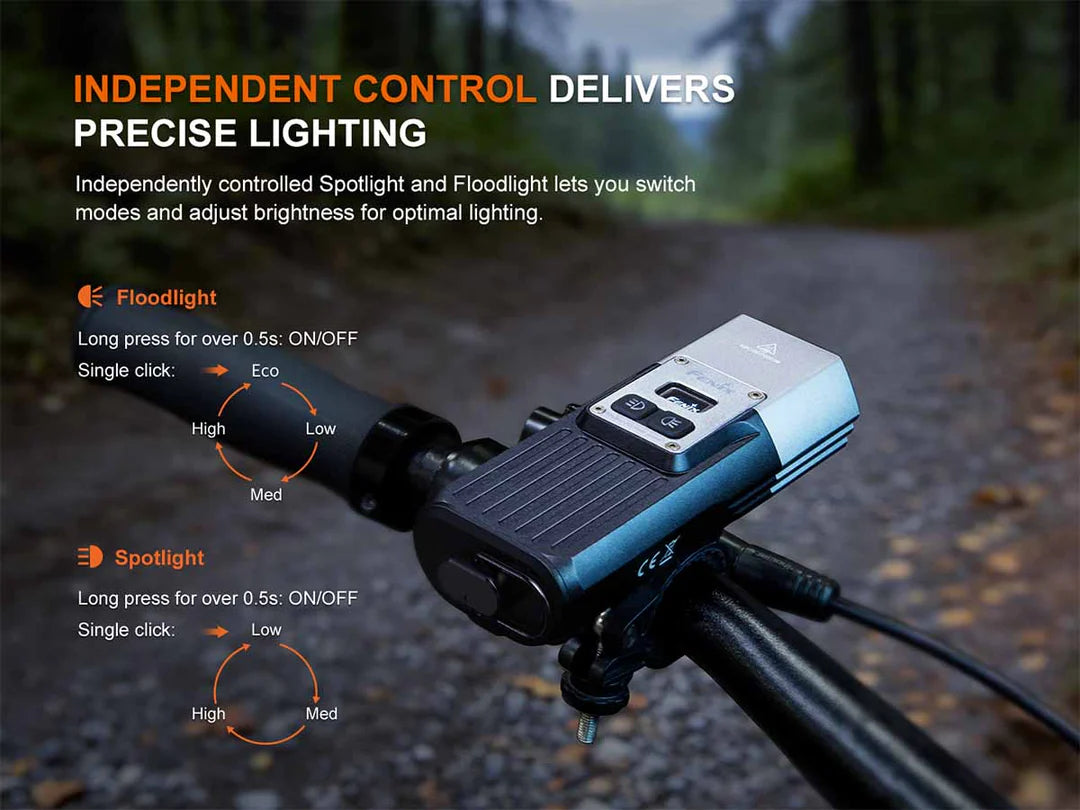 Fenix BC45R – High-Performance Mountain Bike Light with Dual Beam & Wireless Remote