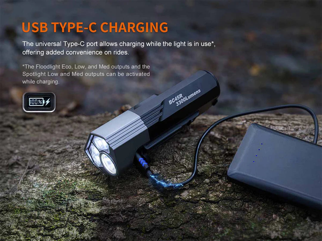 Fenix BC45R – High-Performance Mountain Bike Light with Dual Beam & Wireless Remote