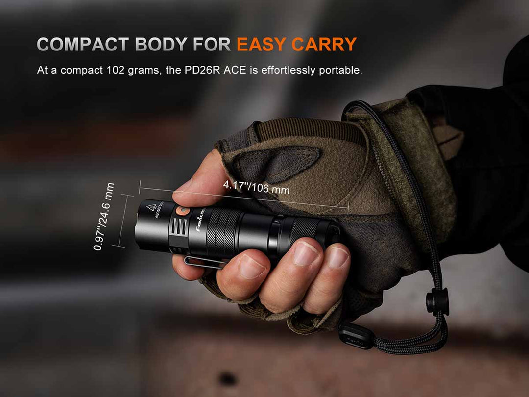 Fenix PD26R ACE Rechargeable Compact Flashlight ***Will ship around October 21th***