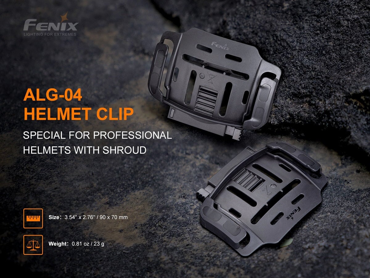 Fenix ALG-04 Helmet Clip / Mount ***Will ship around November 29th*** Headlamp Accessory Fenix