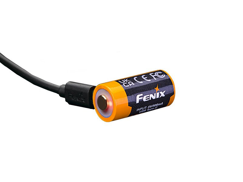 Fenix ARB-L16 800UP USB rechargeable LI-ION 16340 Battery FlashLightWorld Canada