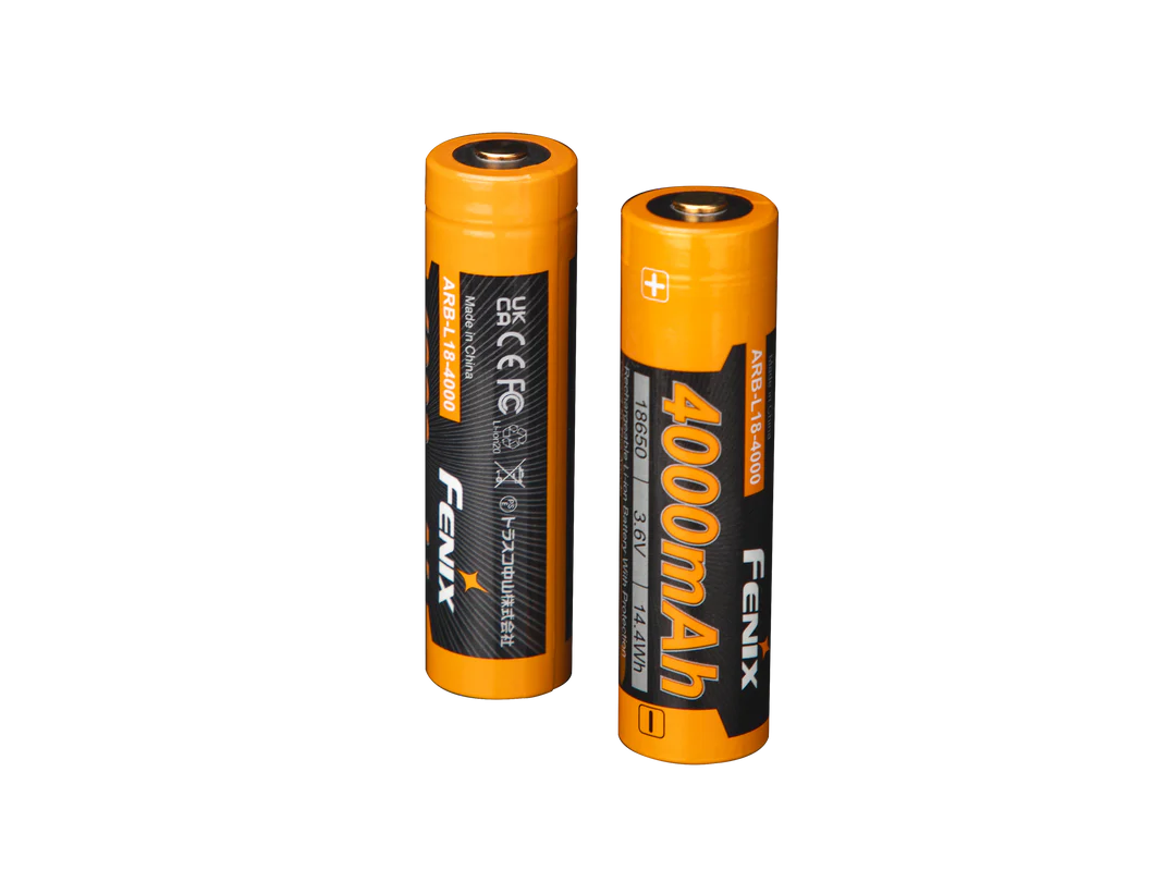 Fenix ARB-L18-4000 High-Capacity 18650 Battery - 4000mAh Rechargeable Batteries Fenix