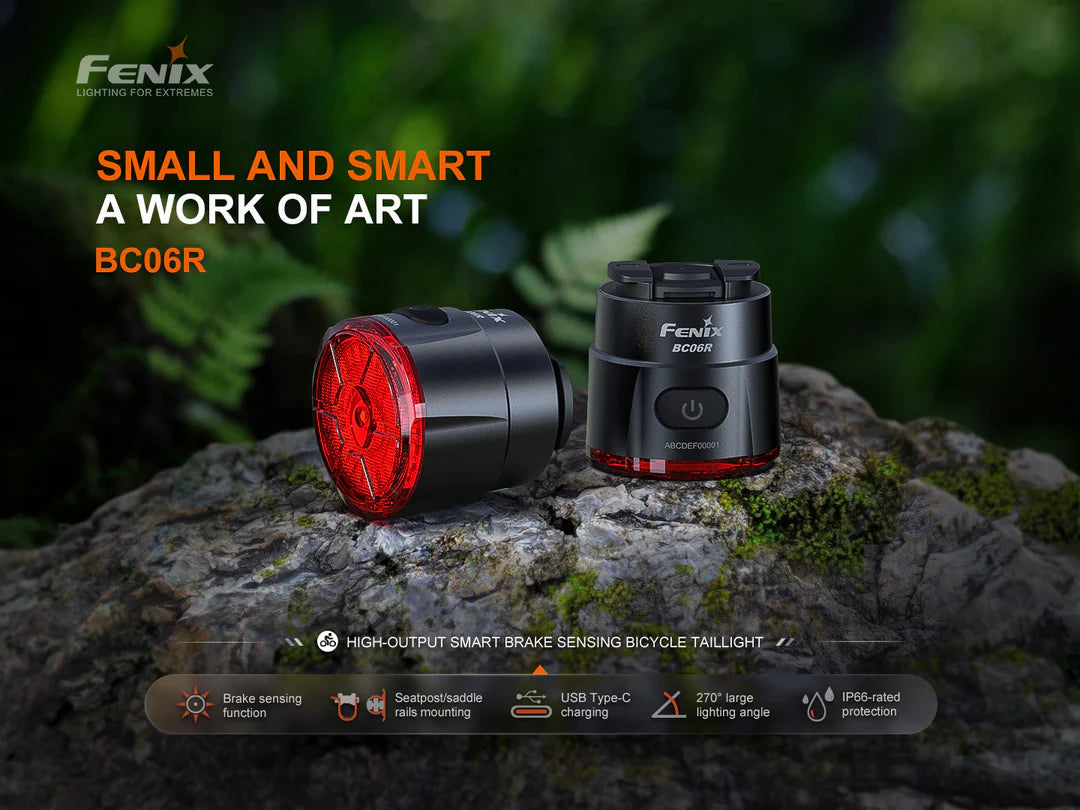 Fenix BC06R Smart-Brake Bicycle Taillight Bicyle Light Accessories Fenix