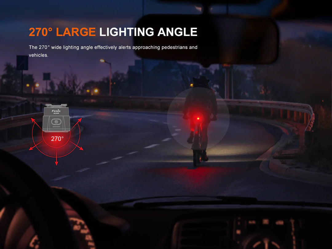 Fenix BC06R Smart-Brake Bicycle Taillight Bicyle Light Accessories Fenix