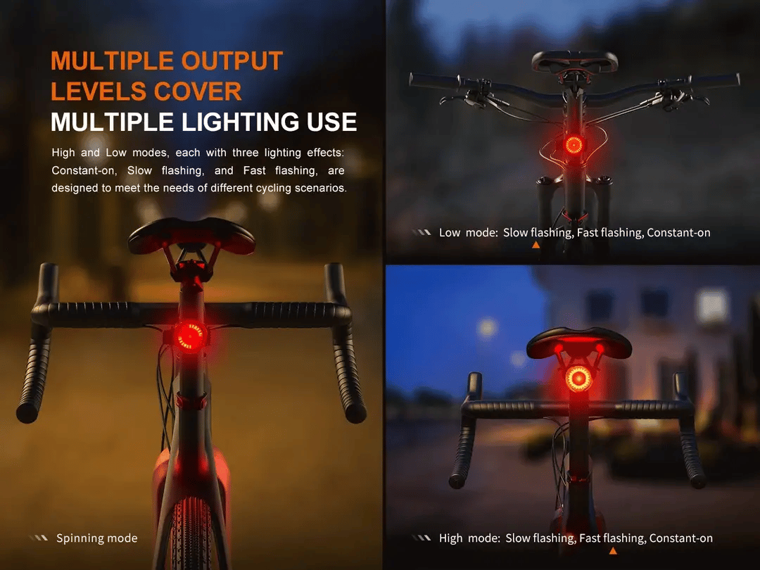 Fenix BC06R Smart-Brake Bicycle Taillight Bicyle Light Accessories Fenix