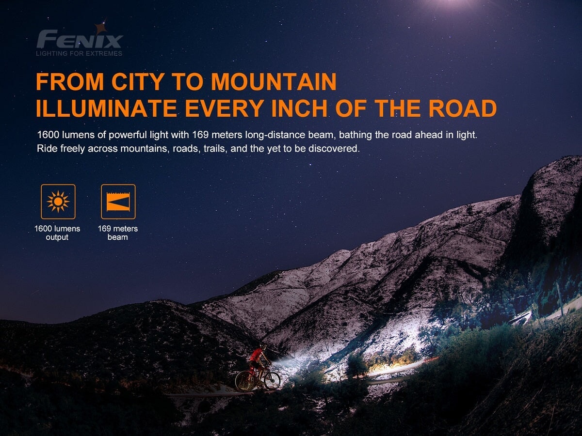 Fenix BC26R Ultra Bright Rechargeable Bicycle Light + BC05R V2.0 COMBO PACK