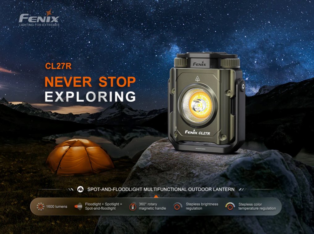 Fenix CL27R Multifunctional Outdoor Lantern *** Will ship on Sept. 13th*** Flashlight Fenix