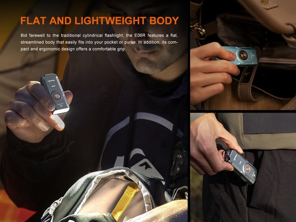 Fenix E06R - 700 lumens 3-IN-1 Keychain Flashlight - Options