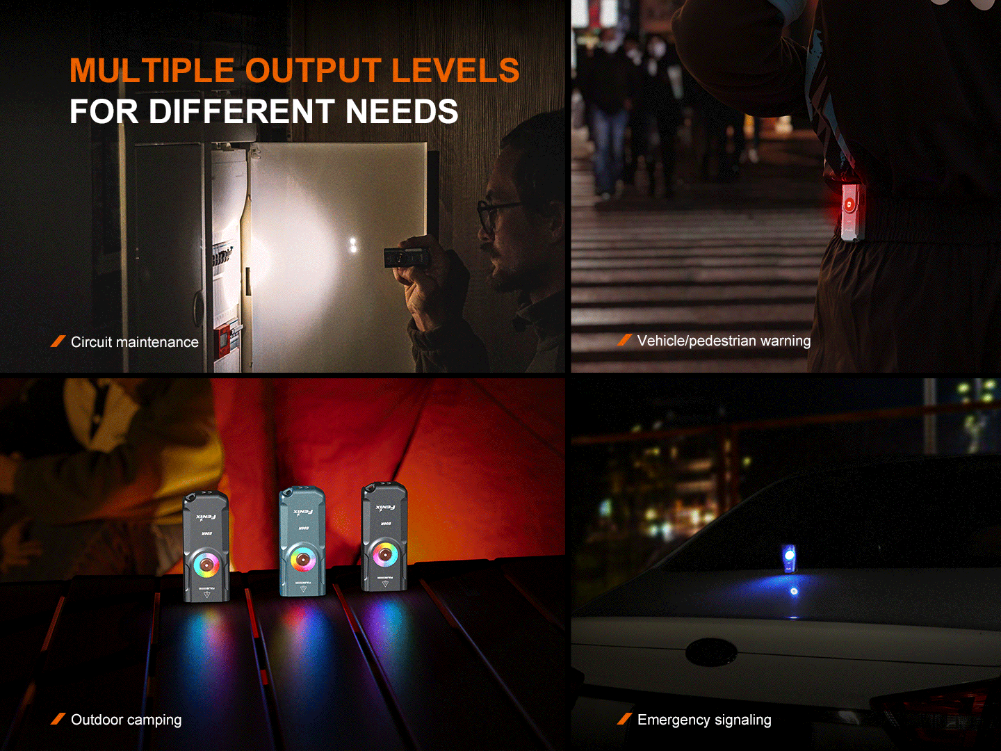 Fenix E06R - 700 lumens 3-IN-1 Keychain Flashlight ***Will ship around February 28th*** Keychain LED Flashlight Fenix