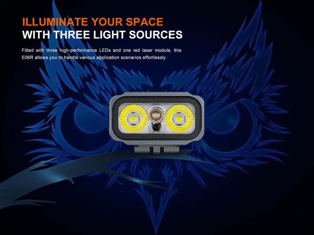 Fenix E06R - 700 lumens 3-IN-1 Keychain Flashlight - Options