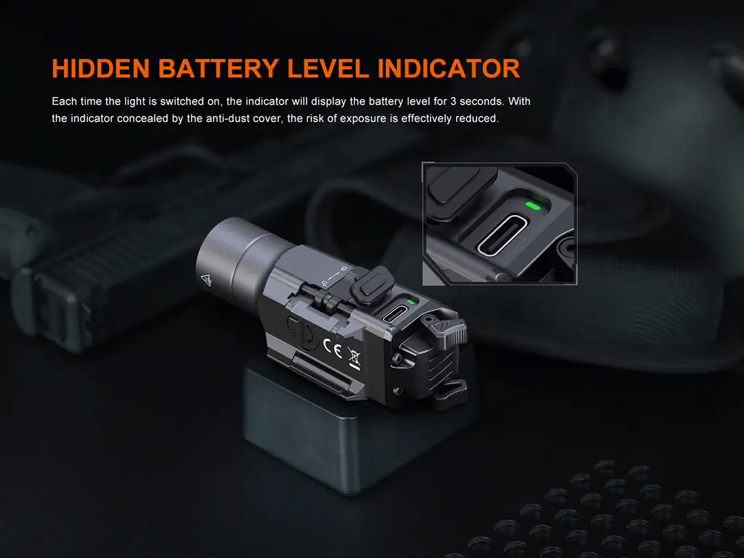 Fenix GL19R V2 Modular Switch Mounted Light Remote Pressure Switch Mount Fenix