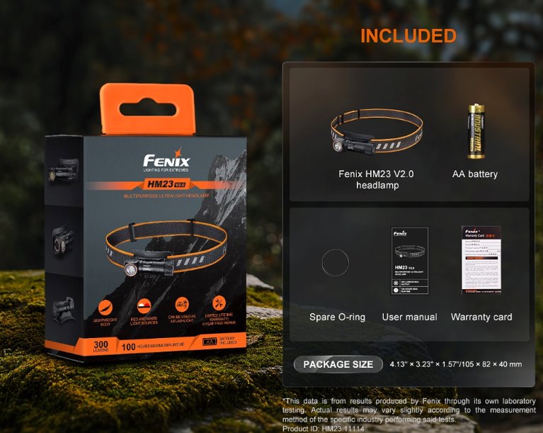 Fenix HM23 V2.0 Compact Multipurpose Headlamp Headlamp Fenix