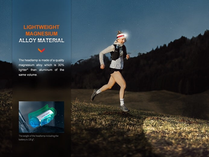 Fenix HM62-T Lightweight Magnesium Trail Running Headlamp Headlamp Fenix