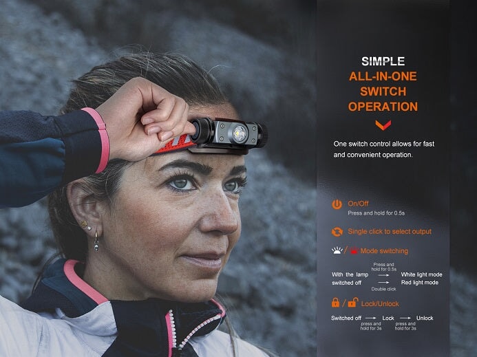 Fenix HM62-T Lightweight Magnesium Trail Running Headlamp Headlamp Fenix