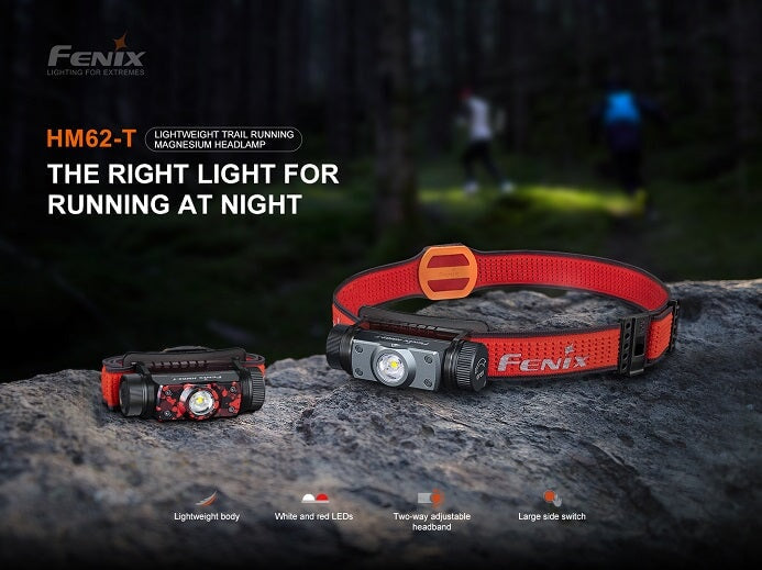 Fenix HM62-T Lightweight Magnesium Trail Running Headlamp Headlamp Fenix