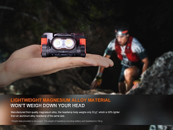 Fenix HM65R-T v2.0 Lightweight Magnesium Trail Running Headlamp Headlamp Fenix