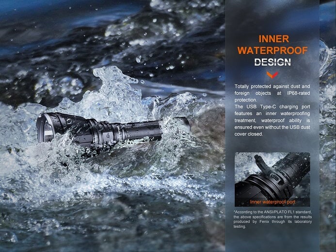 Fenix HT18R LED Long-Range Rechargeable Flashlight Flashlight Fenix